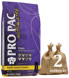 PRO PAC Ultimates Ultimates - Puppy Chicken & Brown Rice 2x12 kg