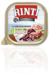 RINTI Kennerfleisch Plus - Poultry Hearts & Noodles 9x300 g