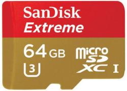 SanDisk microSDXC Extreme 64GB Class 10 UHS-I U3 (SDSQXNE-064G-GN6MA/139762)