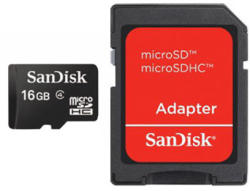 SanDisk microSDHC 16 GB C4 (SDSDQM-016G-B35A/C0637376)