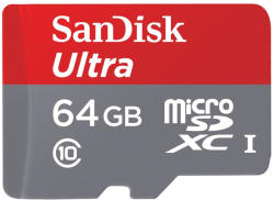 SanDisk microSDXC Ultra 64GB C10 SDSQUNC-064G-GN6MA/139728