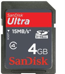 SanDisk SDHC Ultra 4GB Class 4 SDSDH-004G-U46
