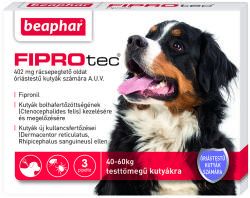 Beaphar FIPROtec Spot On XL 40 kg feletti 3x402 mg