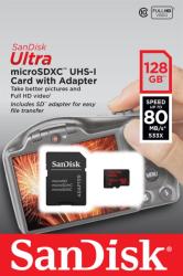 SanDisk microSDXC Ultra 128GB Class 10 UHS-I (SDSQUNC-128G-GN6IA/139733)