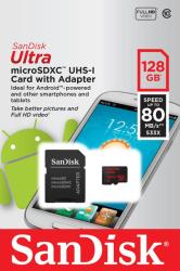 SanDisk microSDXC Ultra 128GB C10 SDSQUNC-128G-GN6MA/139729