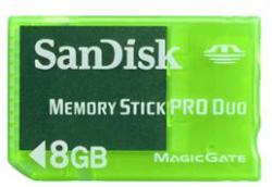 SanDisk MemoryStick PRO Duo 8GB SDMSG-8192-A11
