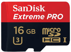 SanDisk microSDHC Extreme Pro 16GB U3 SDSDQXP-016G-G46A