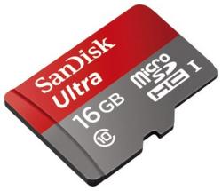 SanDisk microSDHC 16GB SDSQUNC-016G-GN6TA