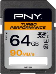 PNY SDXC Turbo Performance 64GB Class 10 SD64GTURPER90-EF