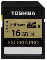 Toshiba SDHC Exceria PRO 16GB UHS/II THN-N101K0160E6