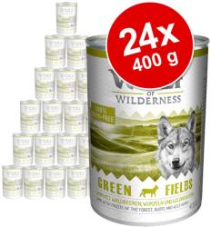 Wolf of Wilderness Green Fields - Lamb 24x400 g