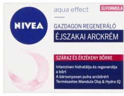 Nivea Aqua Effect gazdagon regeneráló éjszakai arckrém száraz és érzékeny bőrre 50 ml