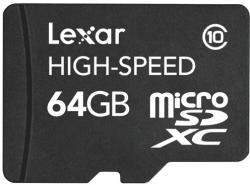 Lexar microSD 64GB Class 10 LSDMI64GABEUC10