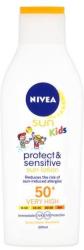 Nivea Sun Protect & Sensitive gyermek naptej SPF 50+ 200ml