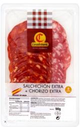 Casademont Salchichón-Chorizo Extra Spanyol Gluténmentes Paprikás És Natúr Kolbász (100g)