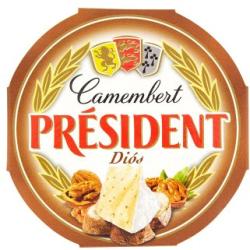 PRÉSIDENT Diós Camembert Sajt 120 g