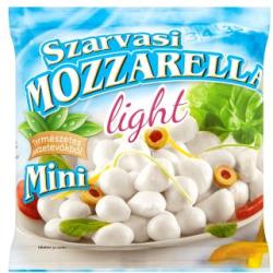 Szarvasi Light Mini Mozzarella Csökkentett Zsírtartalmú Sajt 200 g