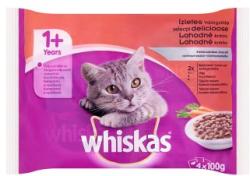 Whiskas Ízletes Válogatás teljes értékű eledel felnőtt macskák számára krémes szószban 4x100 g