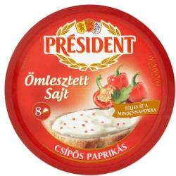 PRÉSIDENT Csípős Paprikás Ömlesztett Sajt 17,5 g