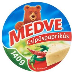 MEDVE Csípőspaprikás Kenhető Félzsíros Ömlesztett Sajt 140 g