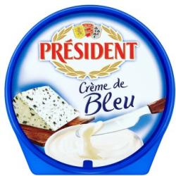 PRÉSIDENT Crème De Bleu Kék Sajt Ízű Kenhető Ömlesztett Sajt 150 g