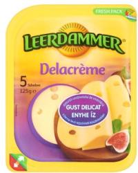 LEERDAMMER Delacrème Zsíros Félkemény Szeletelt Sajt 125 g