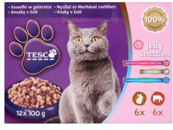 Vásárlás: TESCO Teljes értékű állateledel felnőtt macskák számára nyúllal  és marhával zselében 12x100 g Macskaeledel árak összehasonlítása, Teljes  értékű állateledel felnőtt macskák számára nyúllal és marhával zselében 12  x 100 g boltok