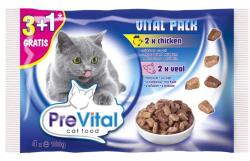 Partner in Pet Food PreVital Vital Pack chicken & veal 4x100 g