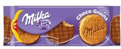 Milka Choco Grains Alpesi tejcsokoládéval félig mártott keksz 126 g