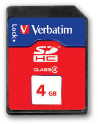 Verbatim SDHC 4GB Class 4 44016