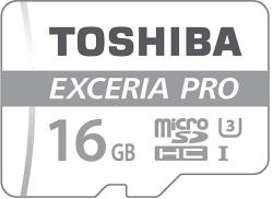 Toshiba microSDHC Exceria Pro 16GB UHS-I/U3/C10 THN-M401S0160E2