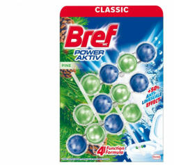 Bref Power Aktiv Pine WC-frissítő 3x50 g