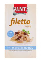 RINTI Filetto - Chicken & Chicken Heart in Jelly 125 g