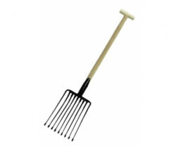 POLONIA Furca Pentru Cartofi Cu Maner Lemn Tip-t 275x370/1370mm (12286) Furca