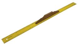POLONIA Rigla Metalica Cu Scala Metrica Si Maner Lemn 800mm (21077)