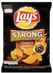 Lay's Strong sajt és jalapeno ízű chips 77 g