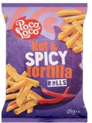 Poco Loco Tortilla Rolls pikáns kukoricasnack 125 g