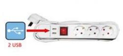 ADELEQ 3 Plug + USB 1,5 m (31-156)