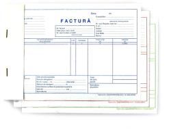 Facturi fara TVA, format A5, orientare vedere, 150 file, coperti carton duplex (FACT4)