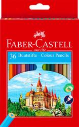 Faber-Castell Creioane colorate 36 culori Faber Castell eco 120136 (CRECOFBC36)