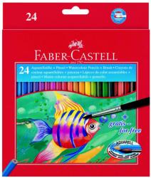 Faber-Castell Creioane colorate 24 culori cu pensula Faber Castell 114425 (CRECOAFBC1)