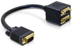 Goobay - VGA Y kábel 1M/2F - vga elosztó (93263) (93263)