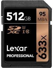 Lexar SDXC 512GB Class 10 LSD512CBEU633