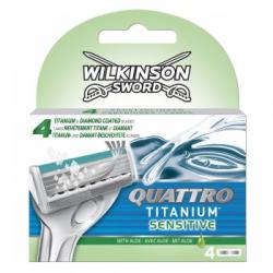 Wilkinson Sword Quattro Titanium Sensitive borotvabetét (4db)