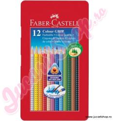 Faber-Castell Set creioane colorate 12 bucăţi în cutie metal - Faber Castell (112413)