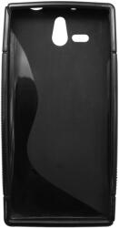 Husa silicon S-line neagra pentru Sony Xperia U (ST25i)