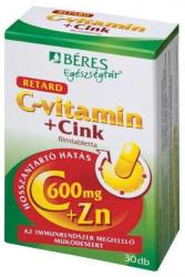 BÉRES Retard C-vitamin + Cink 30 db