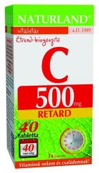 Naturland C-vitamin 500 mg retard tabletta 40 db