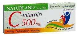 Naturland C-vitamin 500 mg 10 db