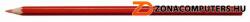  Színes ceruza, hatszögletű, KOH-I-NOOR "3680, 3580", piros (TKOH3680P)